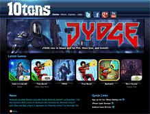 Tablet Screenshot of 10tons.com